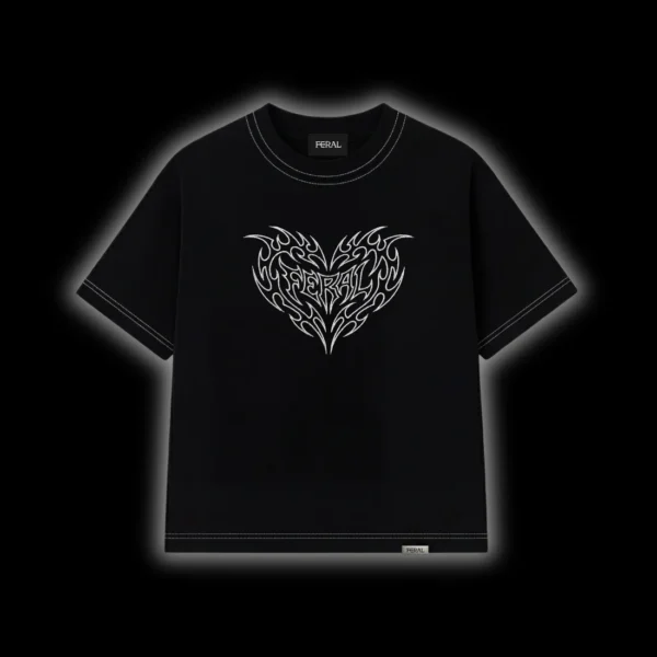 FERALSIGILISMEMBROIDEREDHEARTTEE