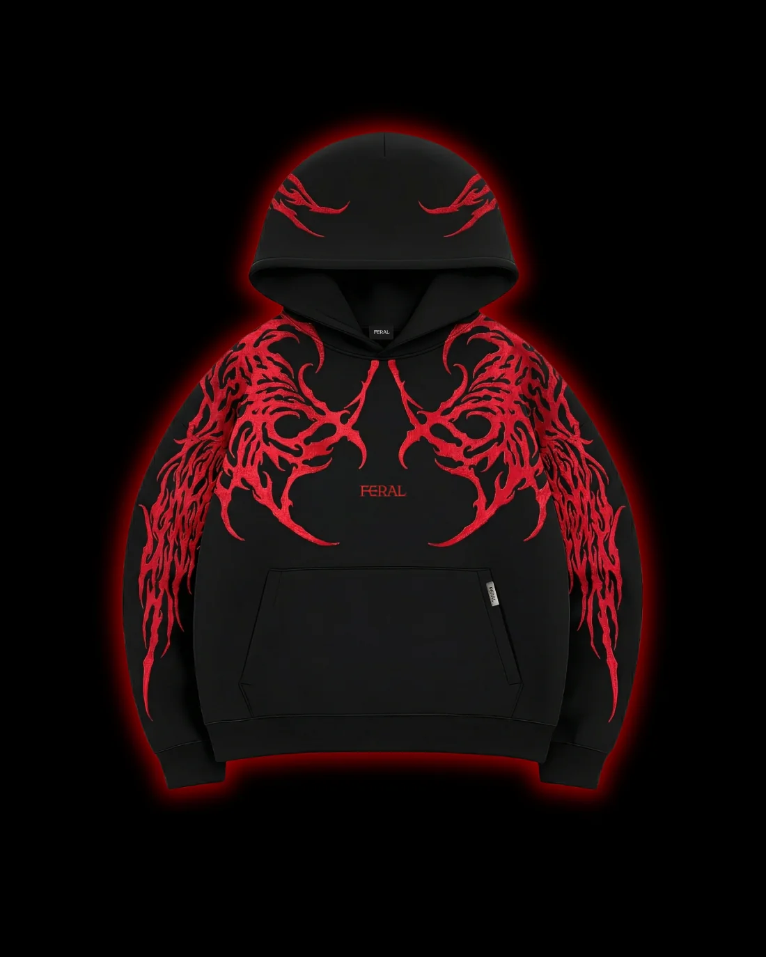 Feral Devour Red Sigil Hoodie