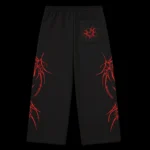 Feral Rogue Wide leg Sweatpants Red g