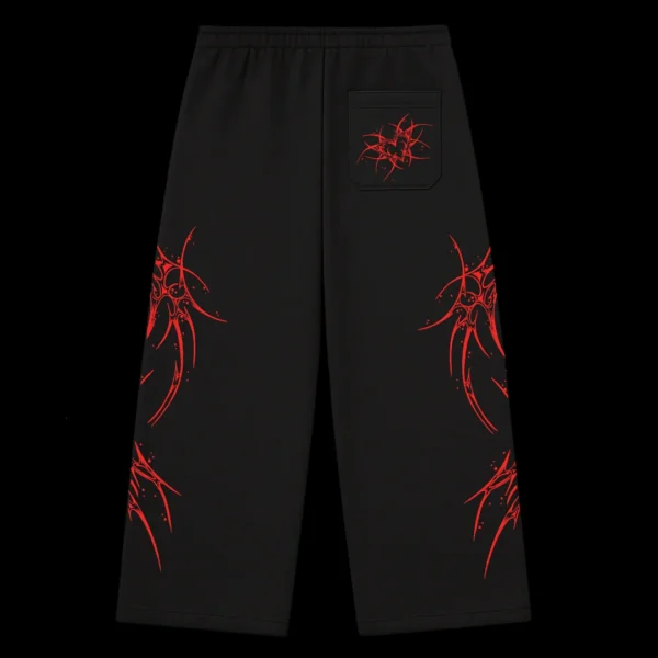 Feral Rogue Wide leg Sweatpants Red g