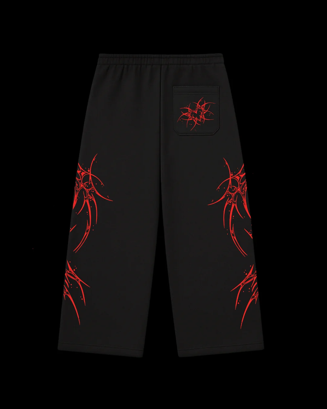 Feral Rogue Wide leg Sweatpants Red g