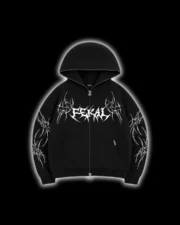 Feral Rogue ZIP Hoodie White