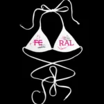 IN TECHNO I BELIEVE BIKINI TOP WHITE