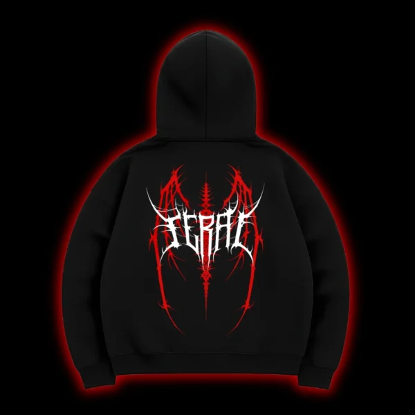 feral black hoodie back 12