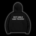 feral black hoodie back 5