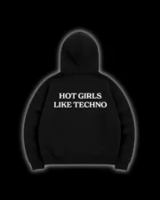feral black hoodie back 5