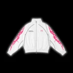 tribal racer windbreaker pink front