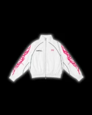 tribal racer windbreaker pink front